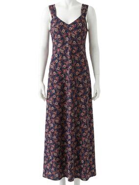 Talbots Intimates Paisley Pattern Sleeveless Night Gown